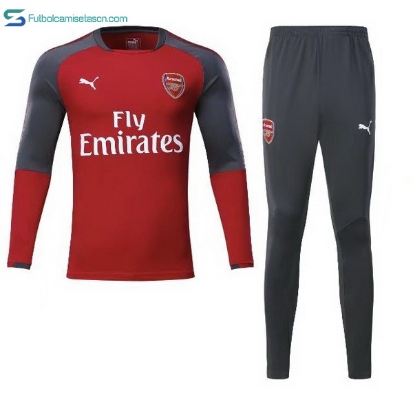 Chandal Arsenal Niños 2017/18 Rojo Gris Marino